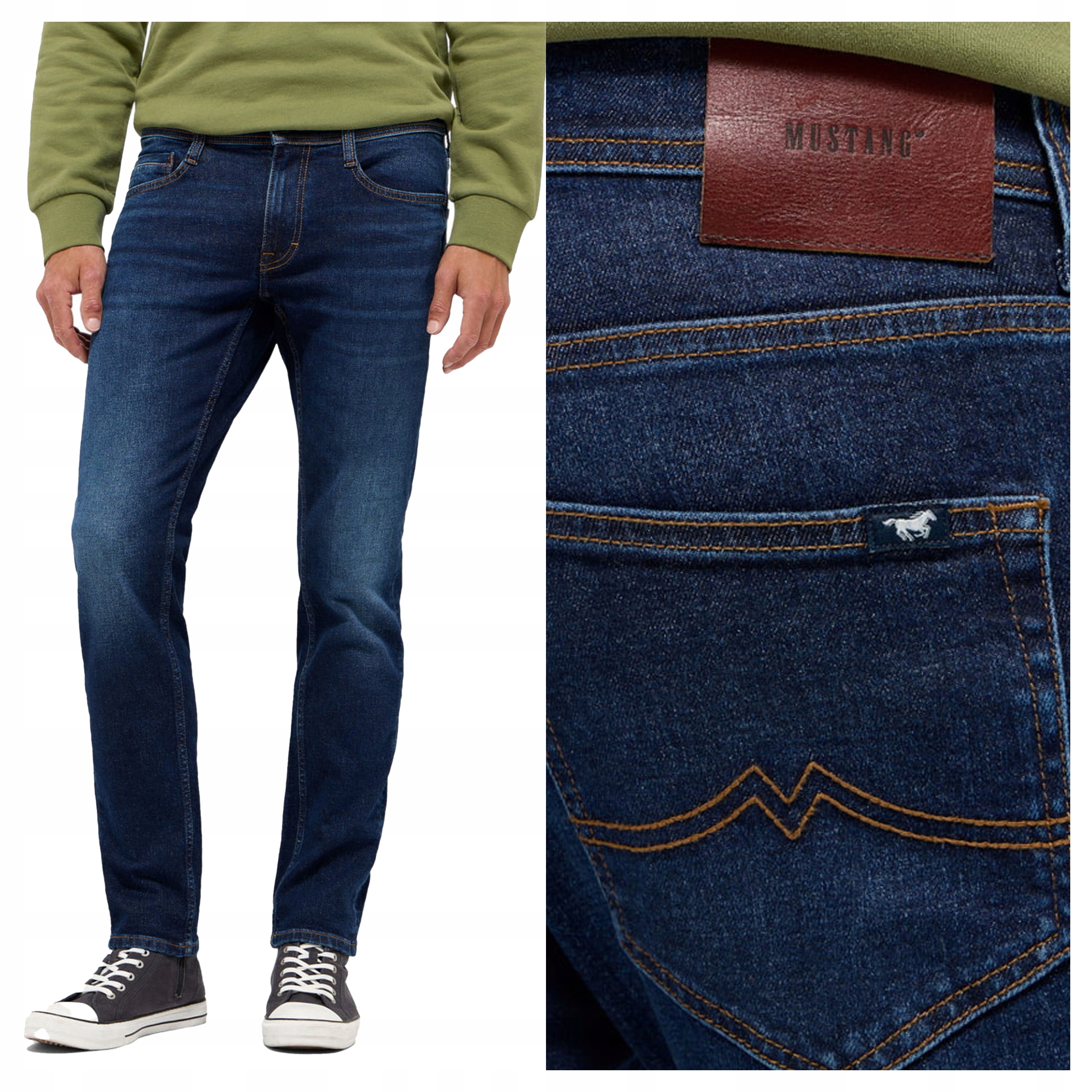 Mustang 1015865 5000 801 W33 L30 Pánské džínové kalhoty džíny Přiléhavé