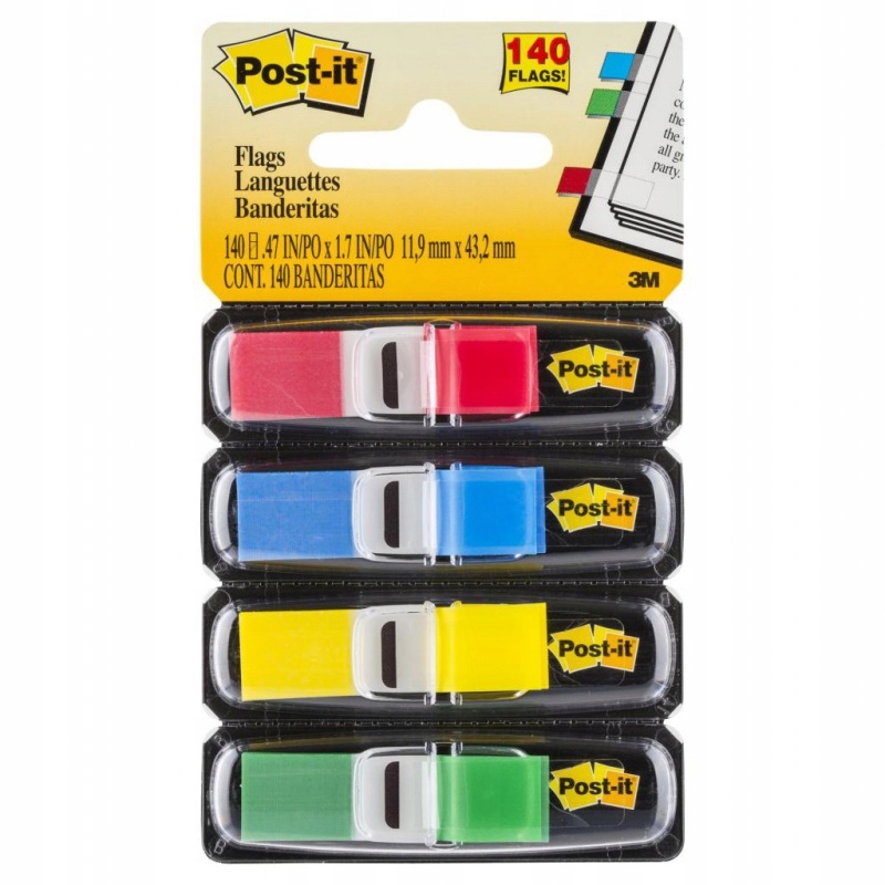 

Zakładki Post-it Mini 4 klasyczne po 35szt