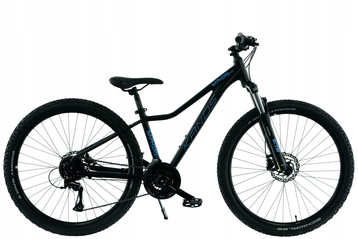 Rower Mtb 27,5 Kands Saphire Pro czarno-błękitny R14 wzrost 138-152 cm 2025
