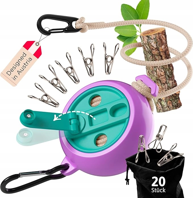 Levně Skládací Šňůra Na Sušení Oblečení Pro Kempování A Cestování