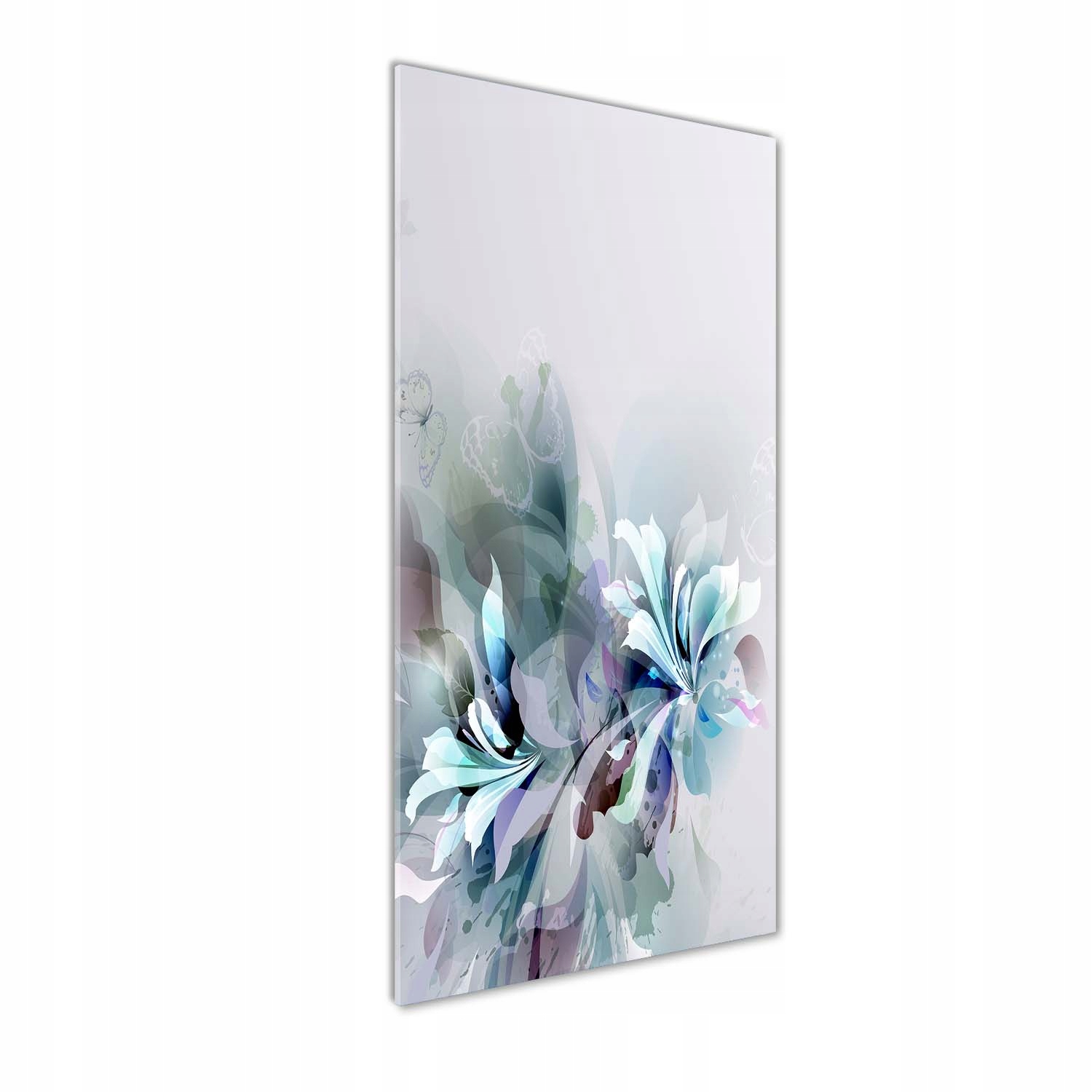 Fotoobraz na skle Abstraktní květiny 50x125 cm