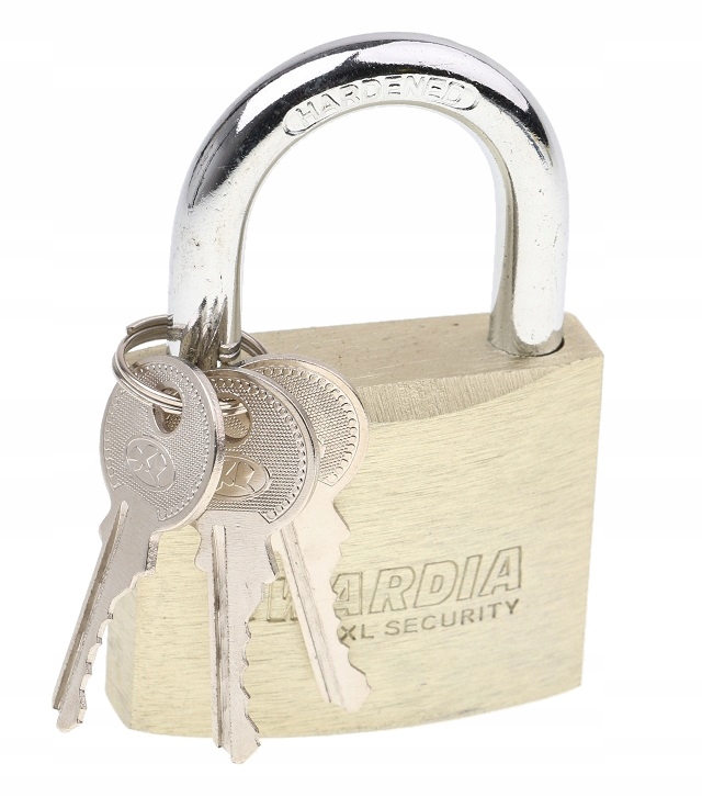 

Kłódka Mosiężna Gwardia 60 mm Hartowany Pałąk