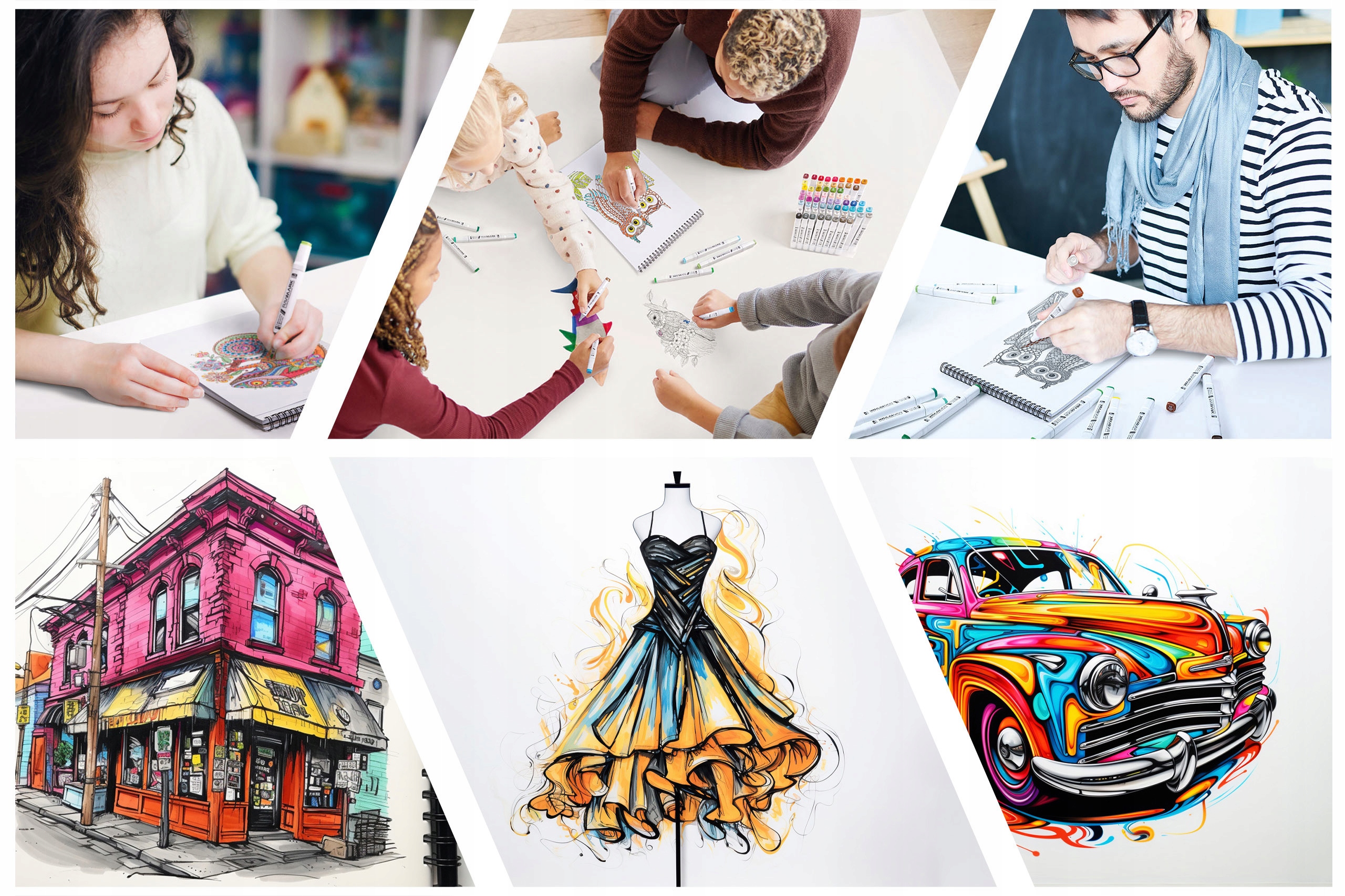 MARKERY ALKOHOLOWE 80 SZT Mazaki Pisaki Flamastry Dwustronne RAWMARK +TORBA Marka Rawmark