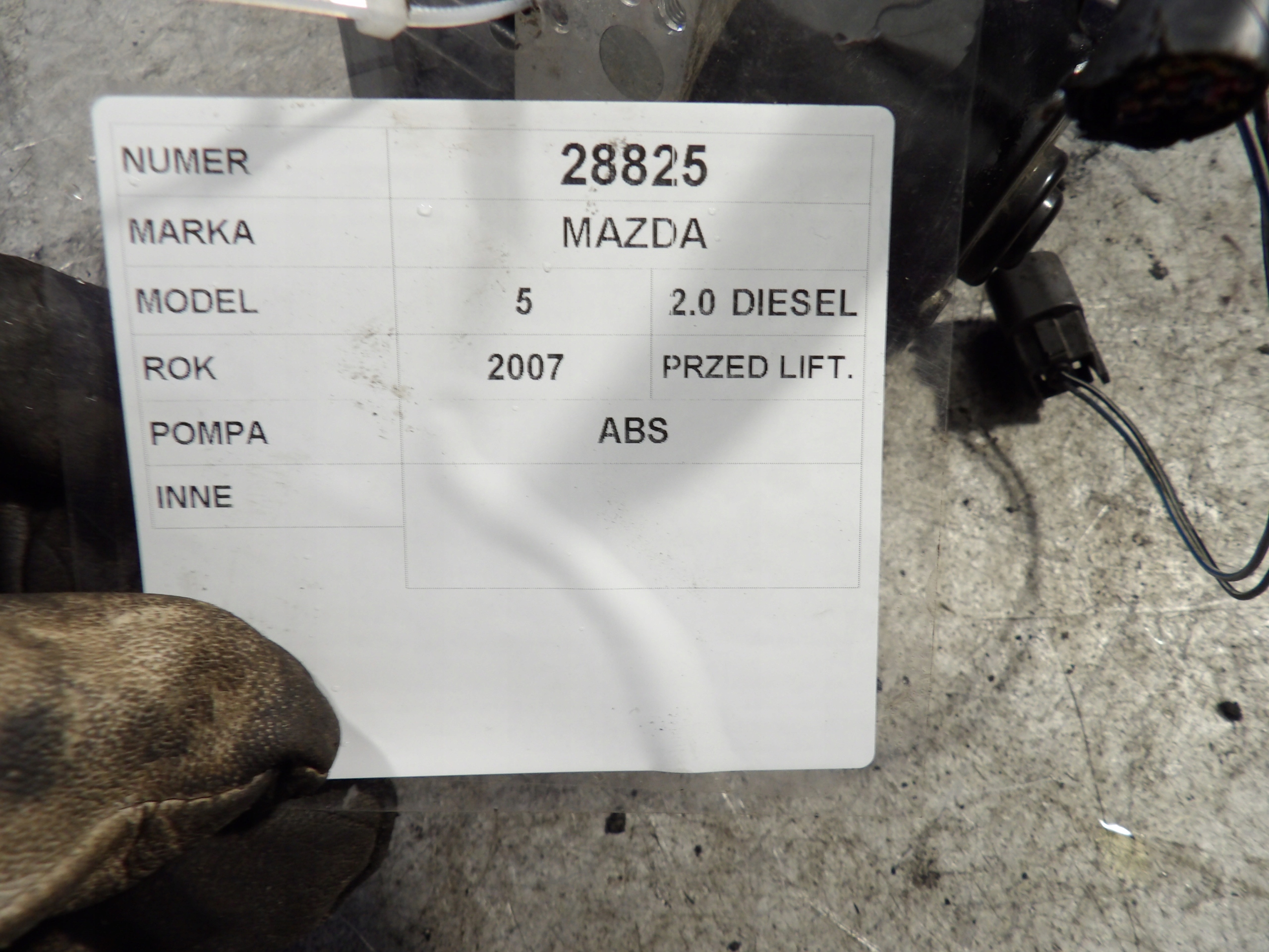 Mazda 5 Pompa ABS 5N612C405CC 06.2190-0751.4