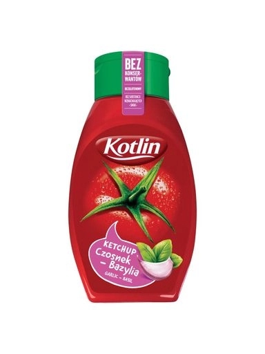 Levně 6 x Kotlin Kečup česnek – bazalka 450 g