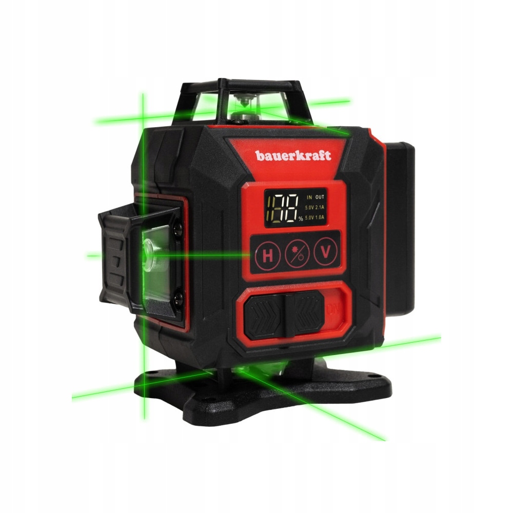 Laserová Vodováha Longwell 532 Nm Zelená IP54 Autonivelace