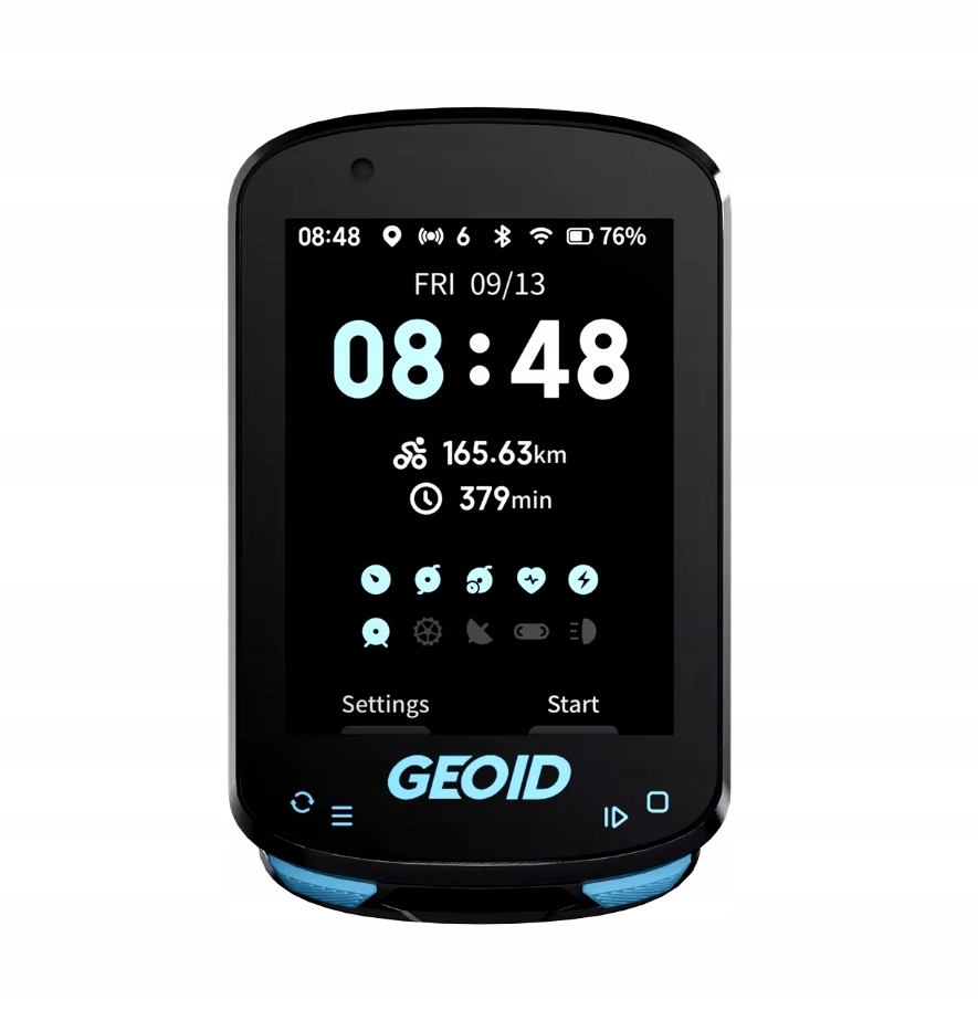 Licznik Komputer rowerowy GPS nawigacja GEOID CC600 KOLOROWY FOLIA UCHWYT