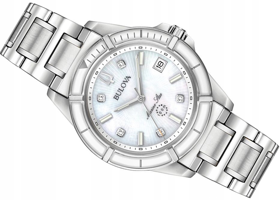Hodinky S Diamanty Bulova 96P201 S Certifikátem Box