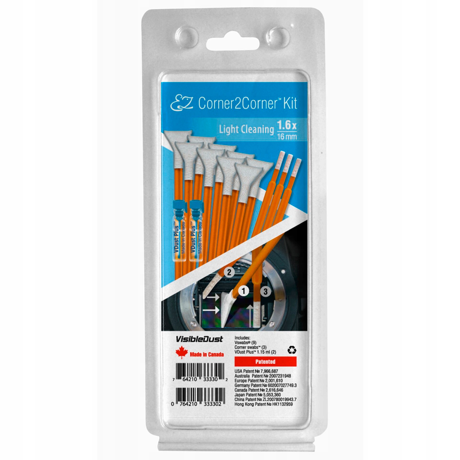 Visible Dust EZ Corner2Corner zestaw 1.6x light cleaning