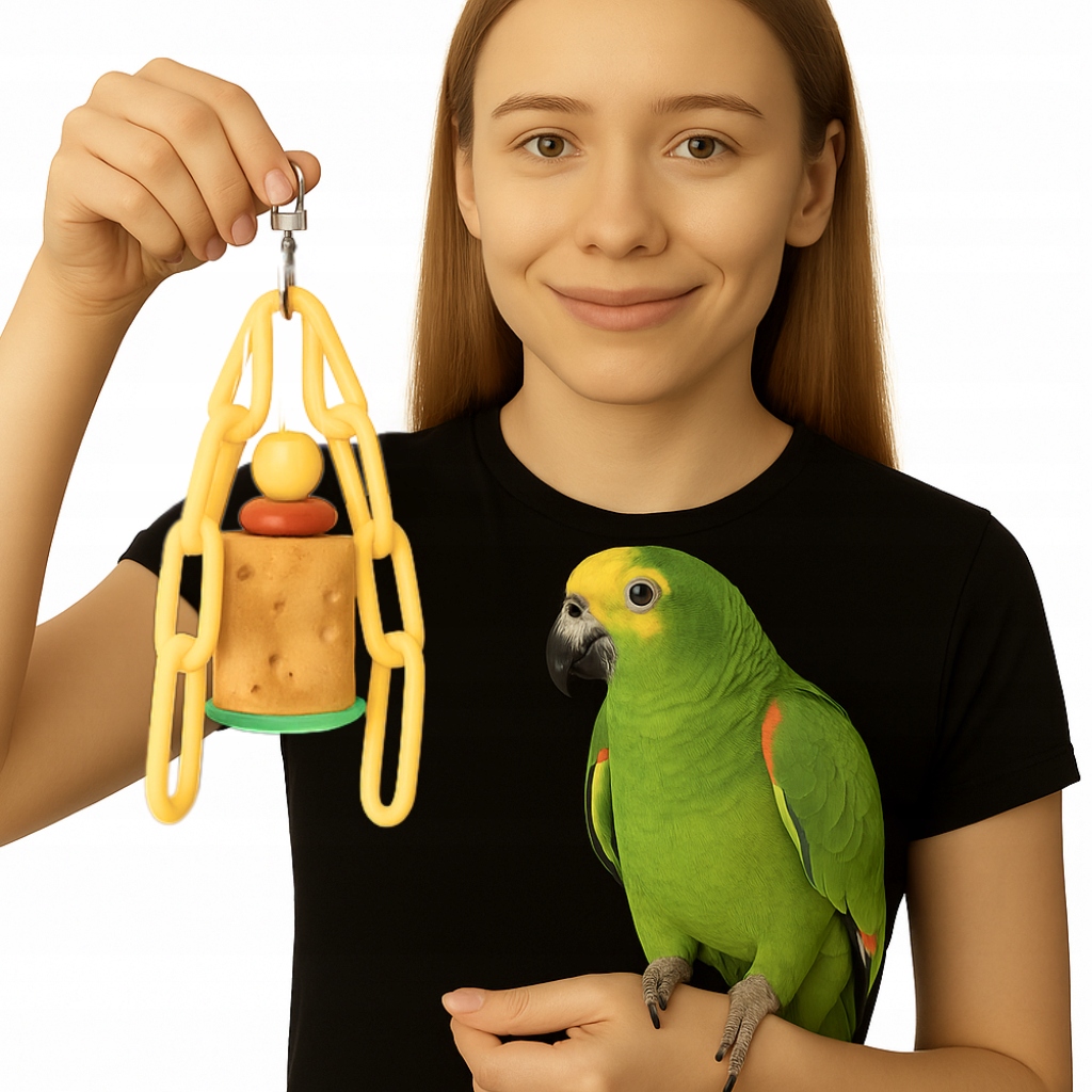 Polly Cactus – Závěsný kaktus – Přírodní minerál pro papoušky L