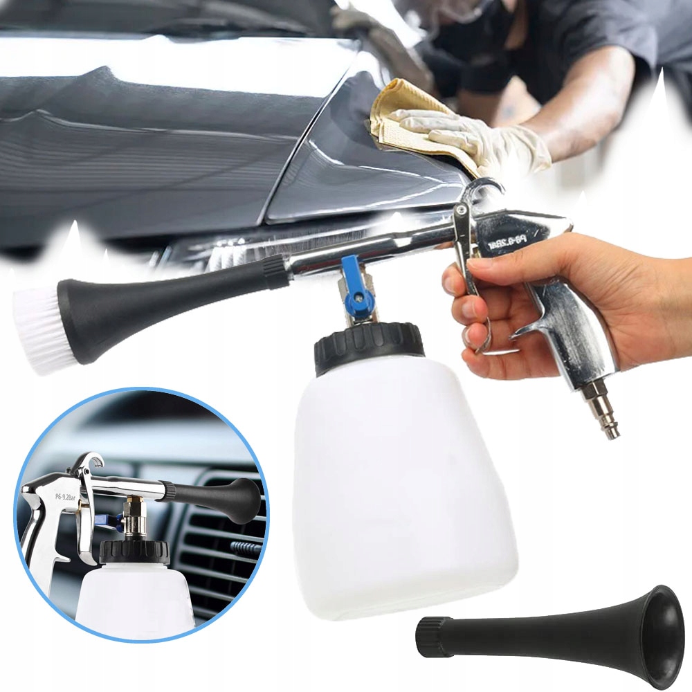 PISTOLET DO CZYSZCZENIA SPRĘŻONYM POWIETRZEM 1000ML PISTOLET DO MYCIA KOC