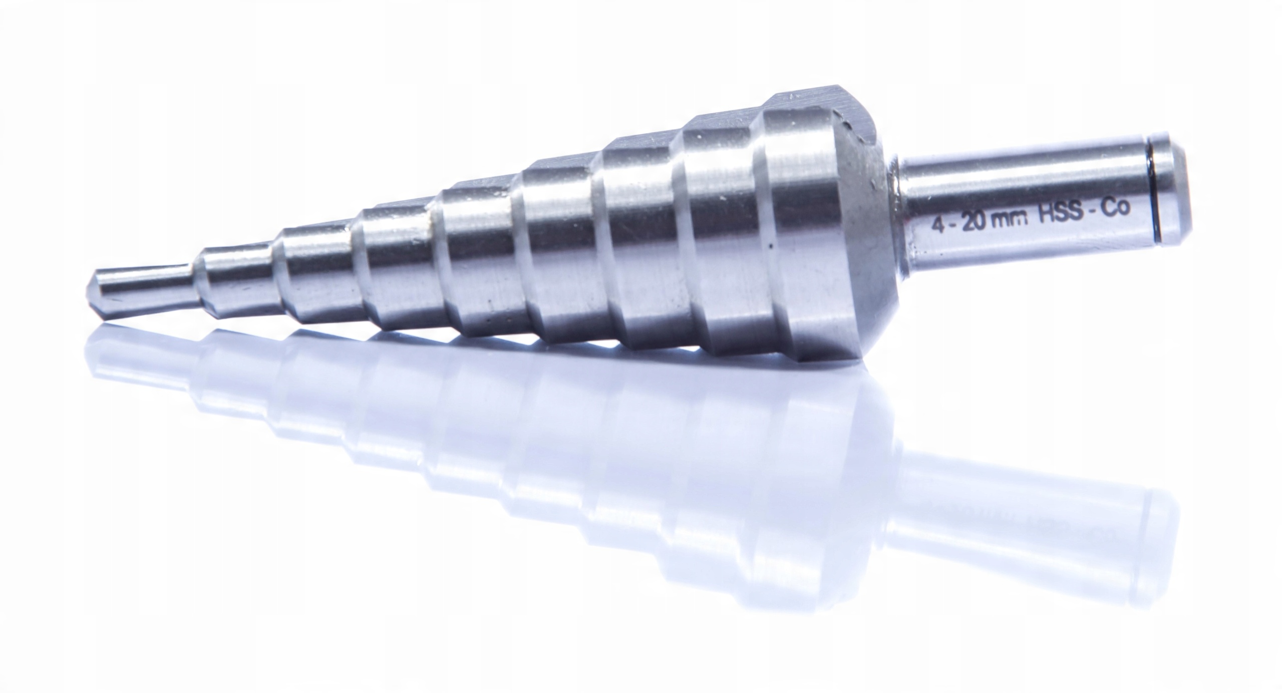 

Wiertło Stopniowe Stożkowe Hss +Co5% 4-20 mm Inox