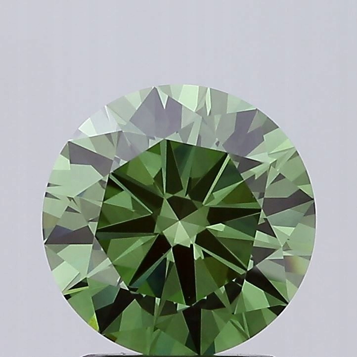 Diament laboratoryjny kolorowy 1.94ct ROUND Fancy Vivid Green VVS2 (IGI)