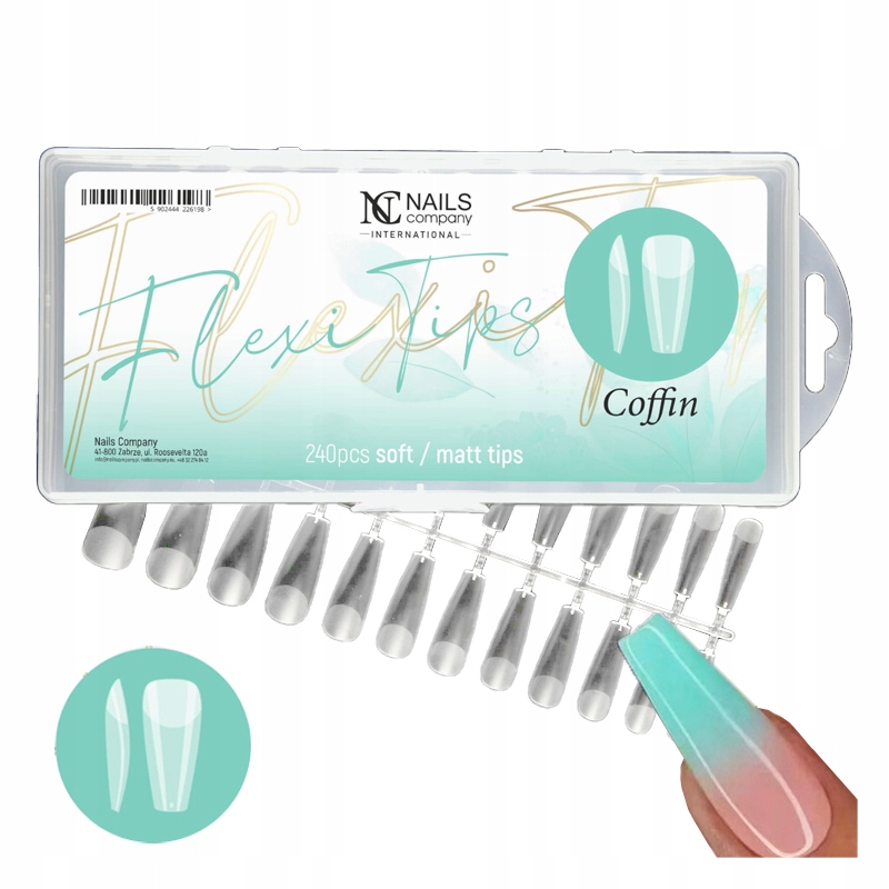 

Nails Company Formy Flexi Tips Coffin 240 szt