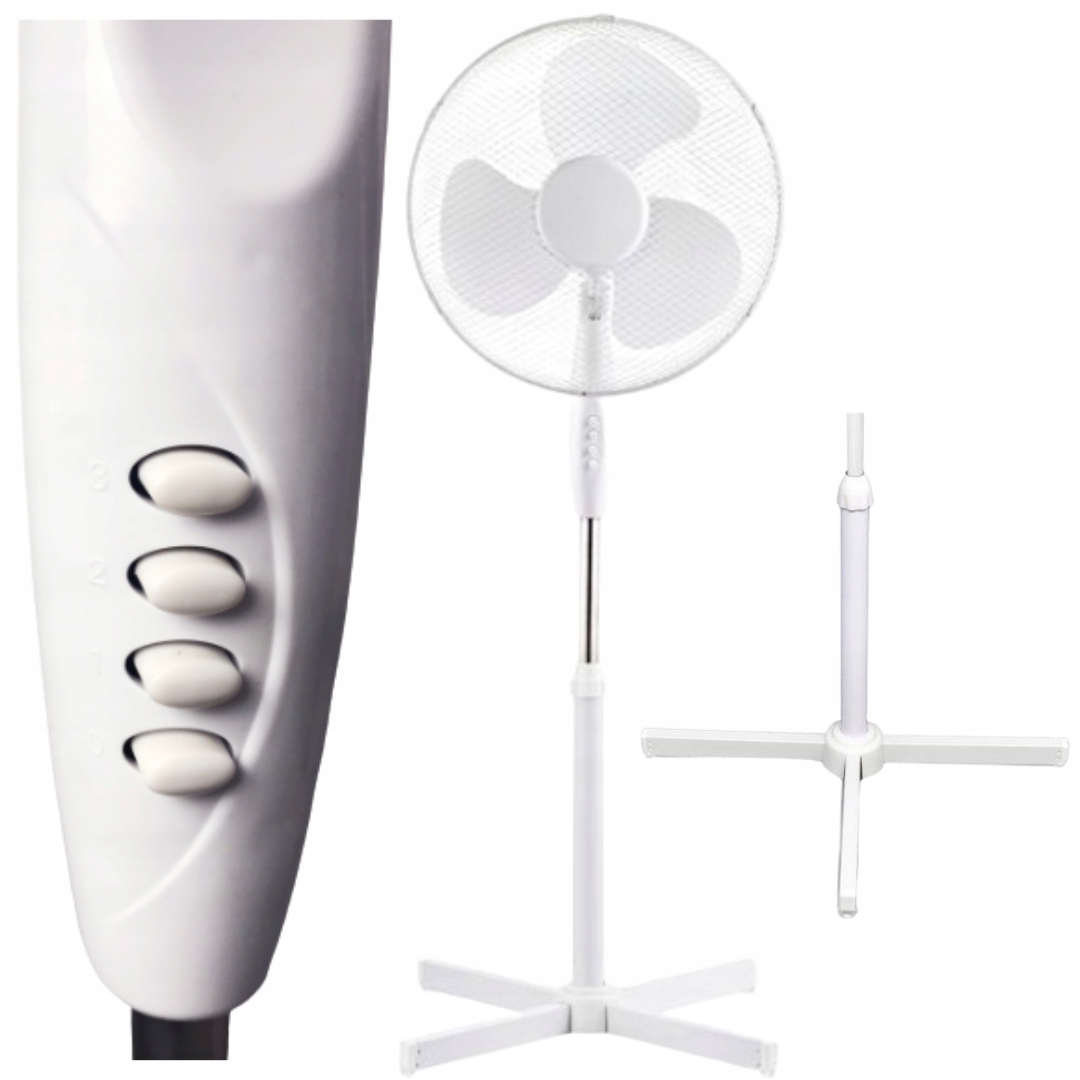 Wentylator podłogowy stojący 40 cm 40 W 2124 WIATRAK Kod producenta KC-2122