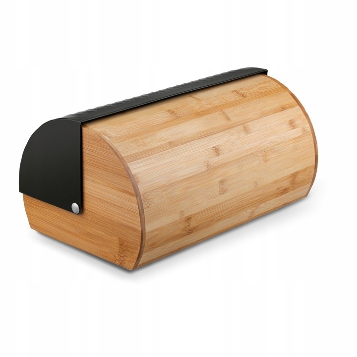 CHLEBAK POJEMNIK NA PIECZYWO CHLEB DREWNIANY DUŻY CZARNY Marka Brunbeste