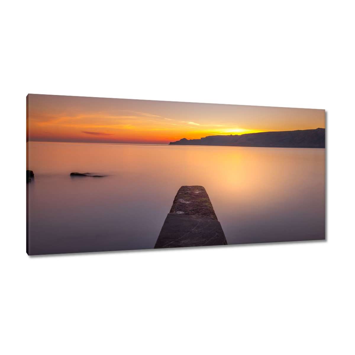 Obrazy 115x55 Západ slunce k vytištění