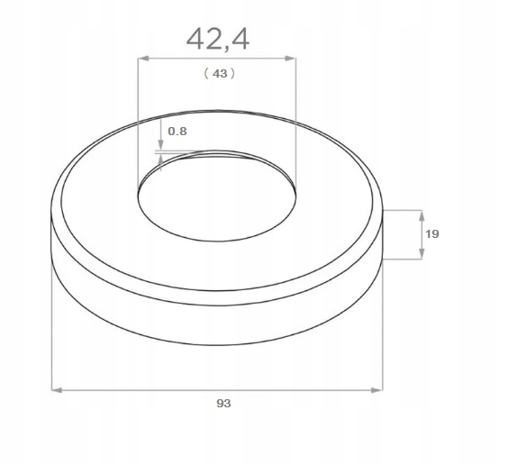 MASKOWNICA ROZETA NIERDZEWNA FI42,4 DO BALUSTARDY Kod producenta MASK-FI42-INOX