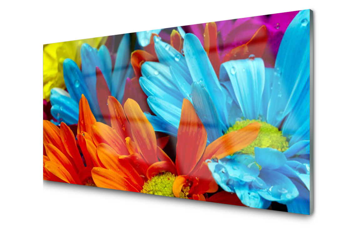 

Panel szklany Płytka Kwiaty Roślina 120x60 + Klej