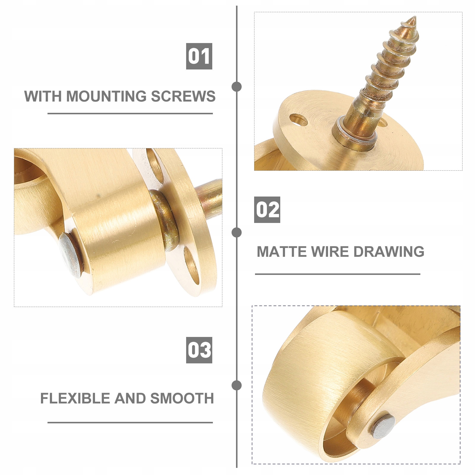 KÓŁKA MEBLOWE OBROTOWE 2 SZT Marka bez marki