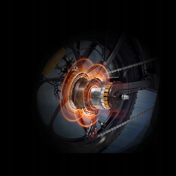 Rower Elektryczny Składany AVAKA 48V 15Ah 100km 500W PL Rozmiar koła (