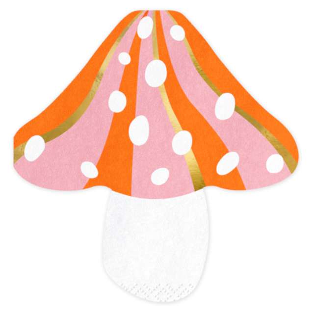 SERWETKI ozdobne grzybek MUCHOMOREK mix PARTY x20