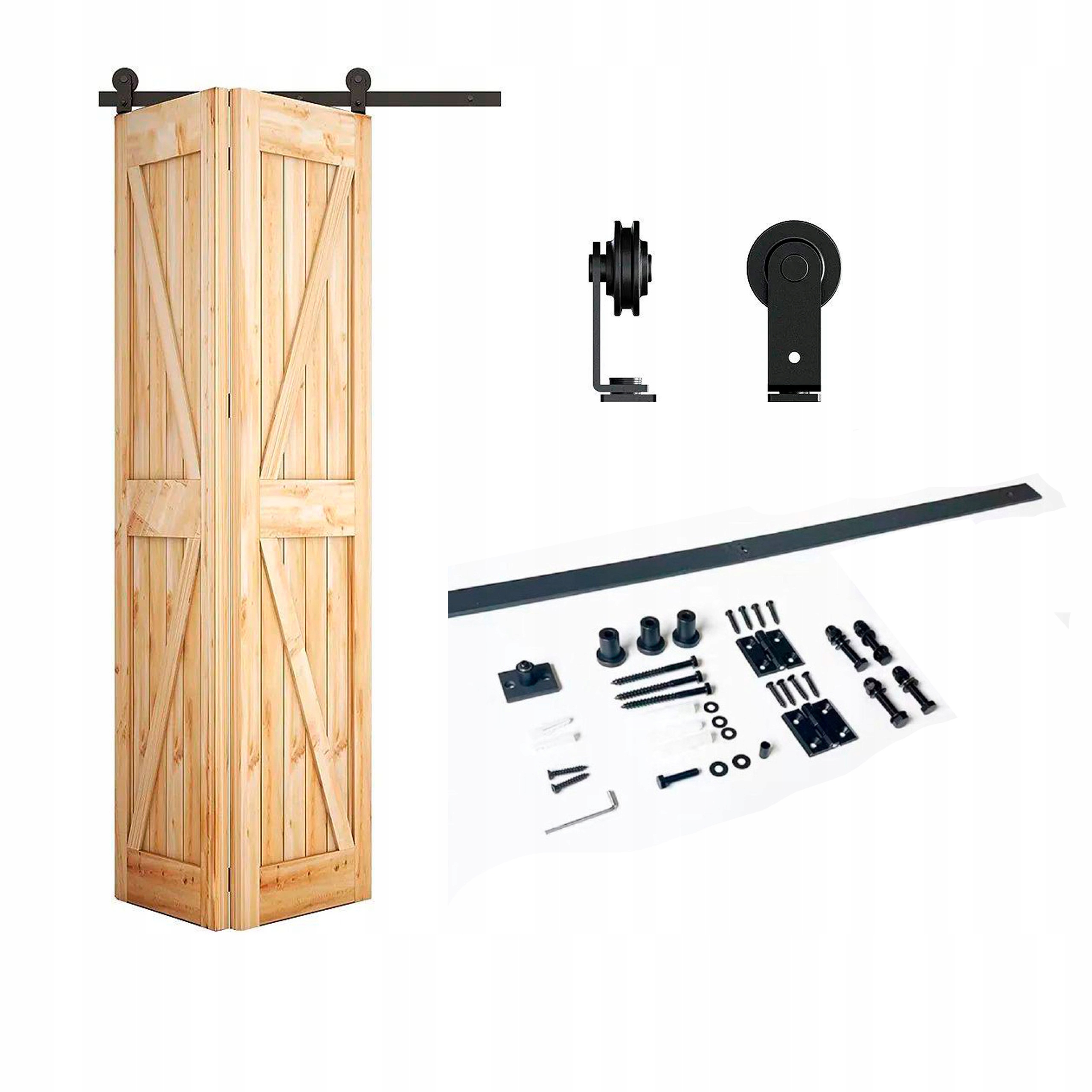 Systém skladacích posuvných dverí typu Barn Door