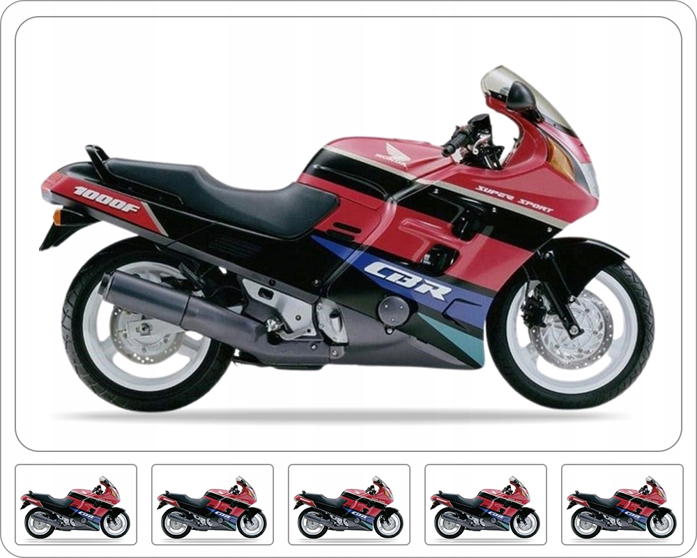Samolepky Na Motocykl Juula Pro Honda Cbr 1000 F 1991 Černé NH1I