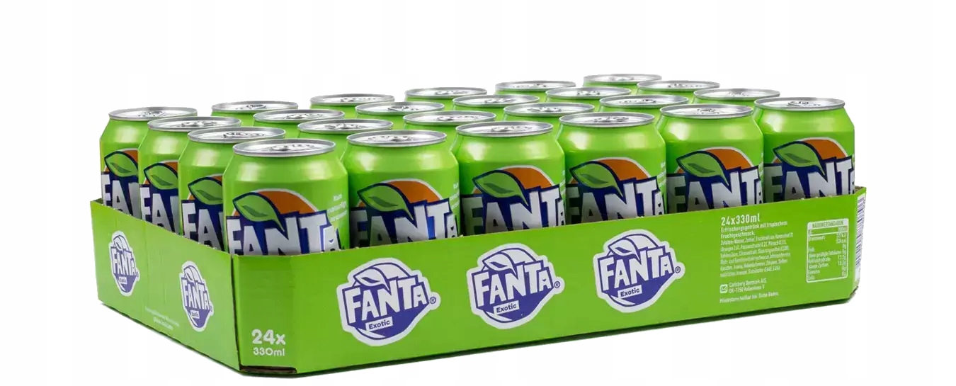 Levně Fanta Exotic 330 ml plechovka 24 ks