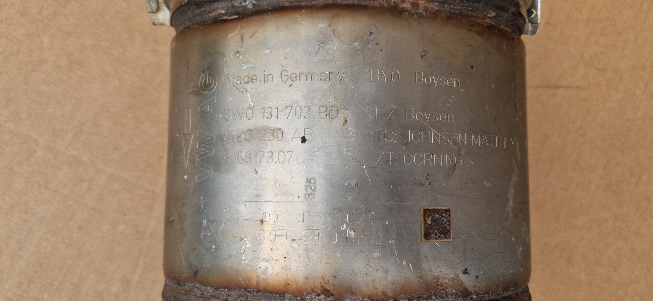 catalyst DPF 8W0131703BD 8W0131703BF VW AUDI original IDEAL as new