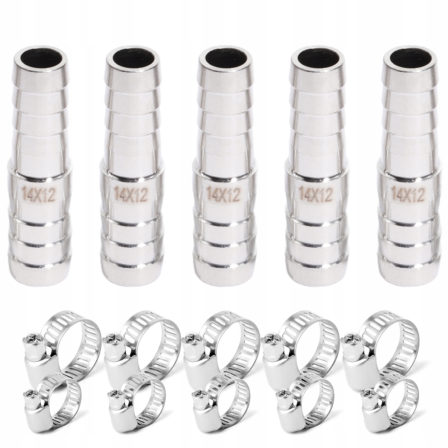 Redukční Spojka 12/14 MM S Hroty 304 0,2 Mpa 180°C Zahradní Hadice