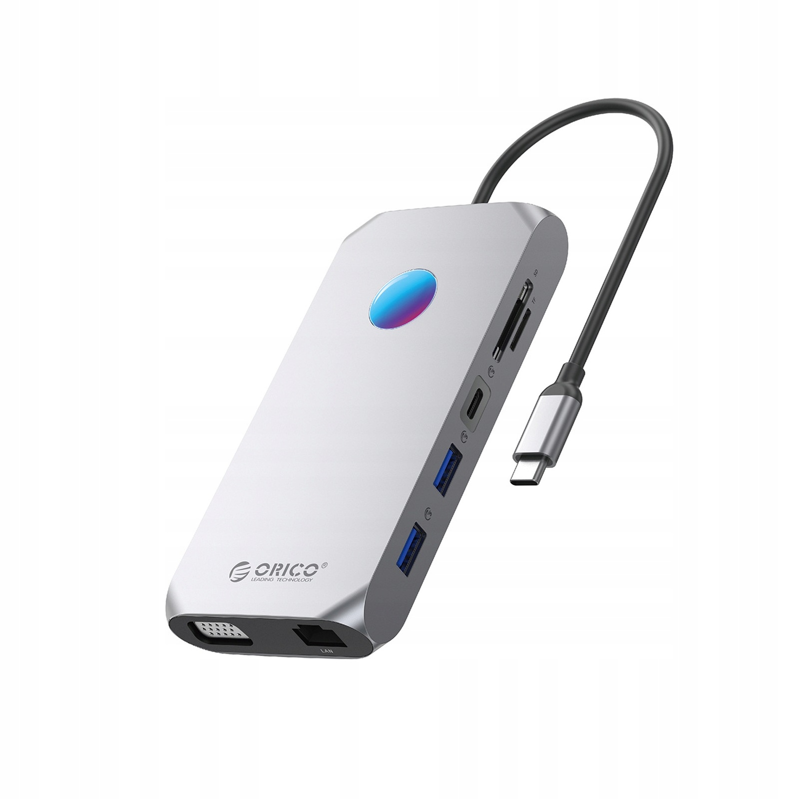 Hub 12v1 Usb-c Usb-a Usb-c Hdmi Vga microSD/SD RJ45 audio 3.5 mm Pd 100W