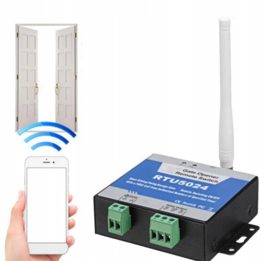 Gsm Ovladač Pro Otevírání Brány Dveří 9-24V Telefonem Dálkové Ovládání