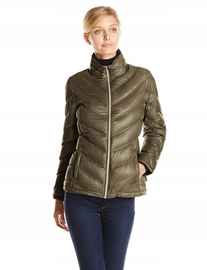 Calvin Klein dámská zimní bunda Lightweight olivová M