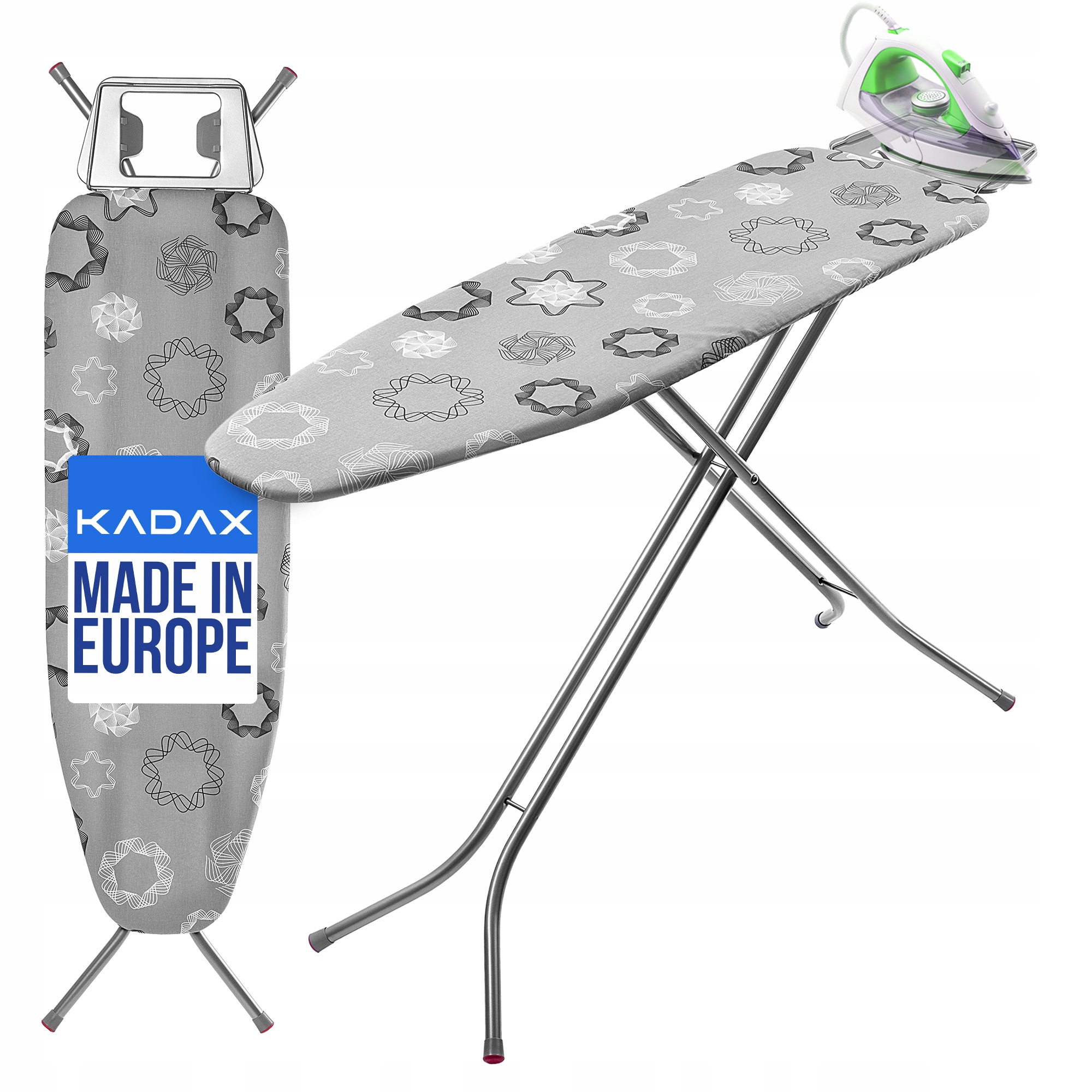 Levně Žehlicí Prkno 120 x 38 cm Široká Skládací Deska Držák Na Žehličku