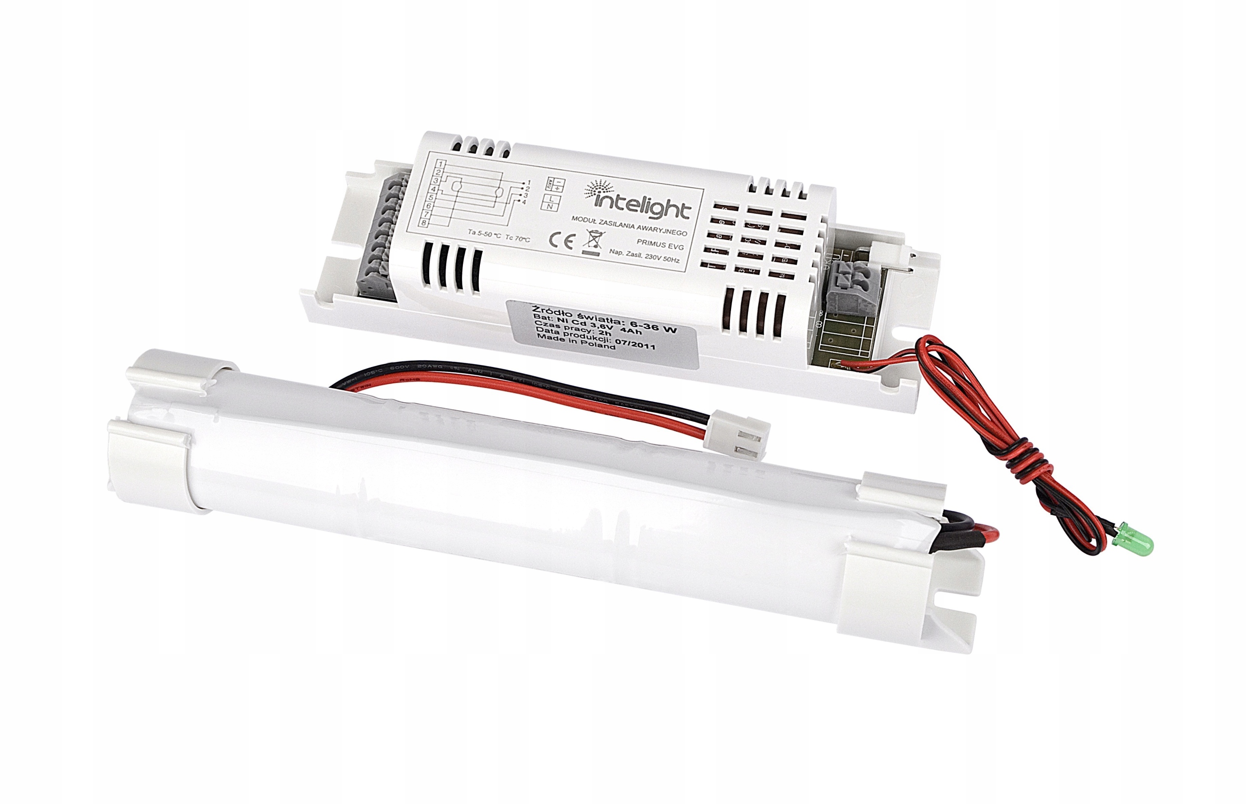 

Zestaw zasilania awaryjnego Evg Primus Tec 6-58W 2