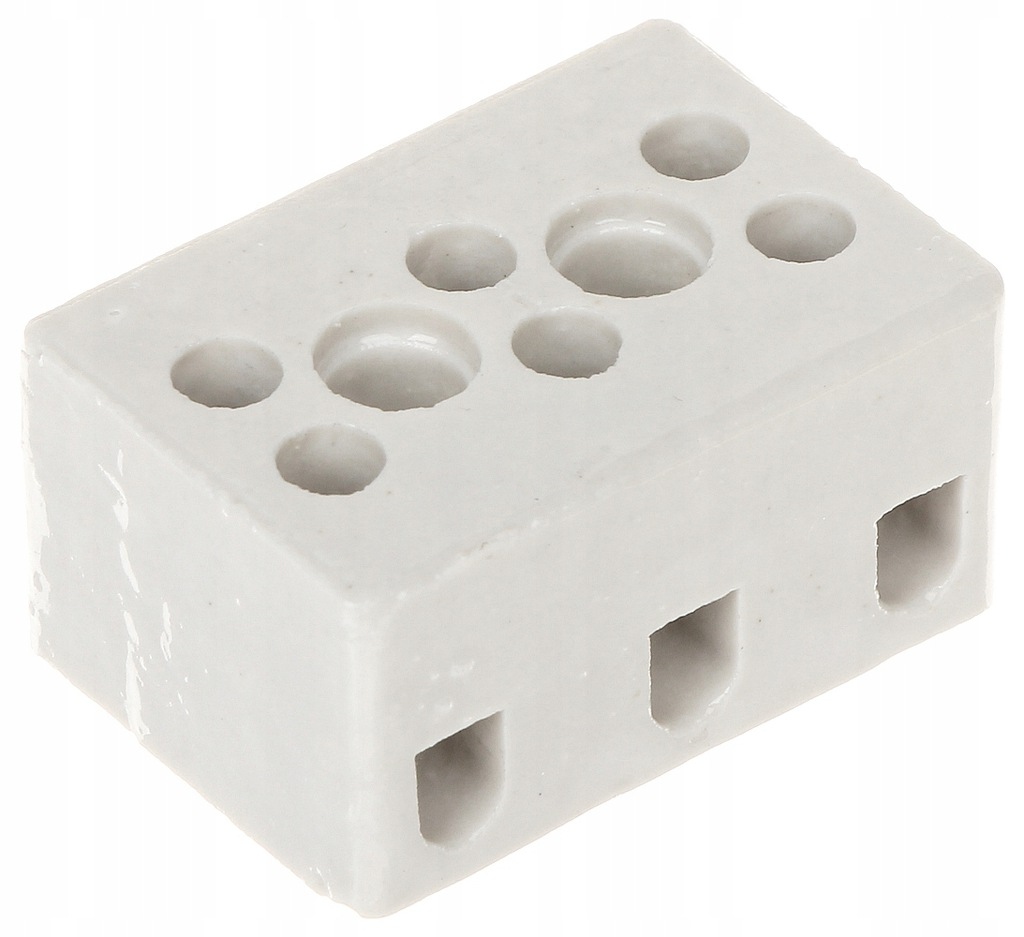 

Kostka Złączka Porcelanowa 3 Torowa 2,5mm2