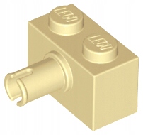 

Lego 2458 Klocek Z Pinem 1x2 piaskowy Nowy (1g)