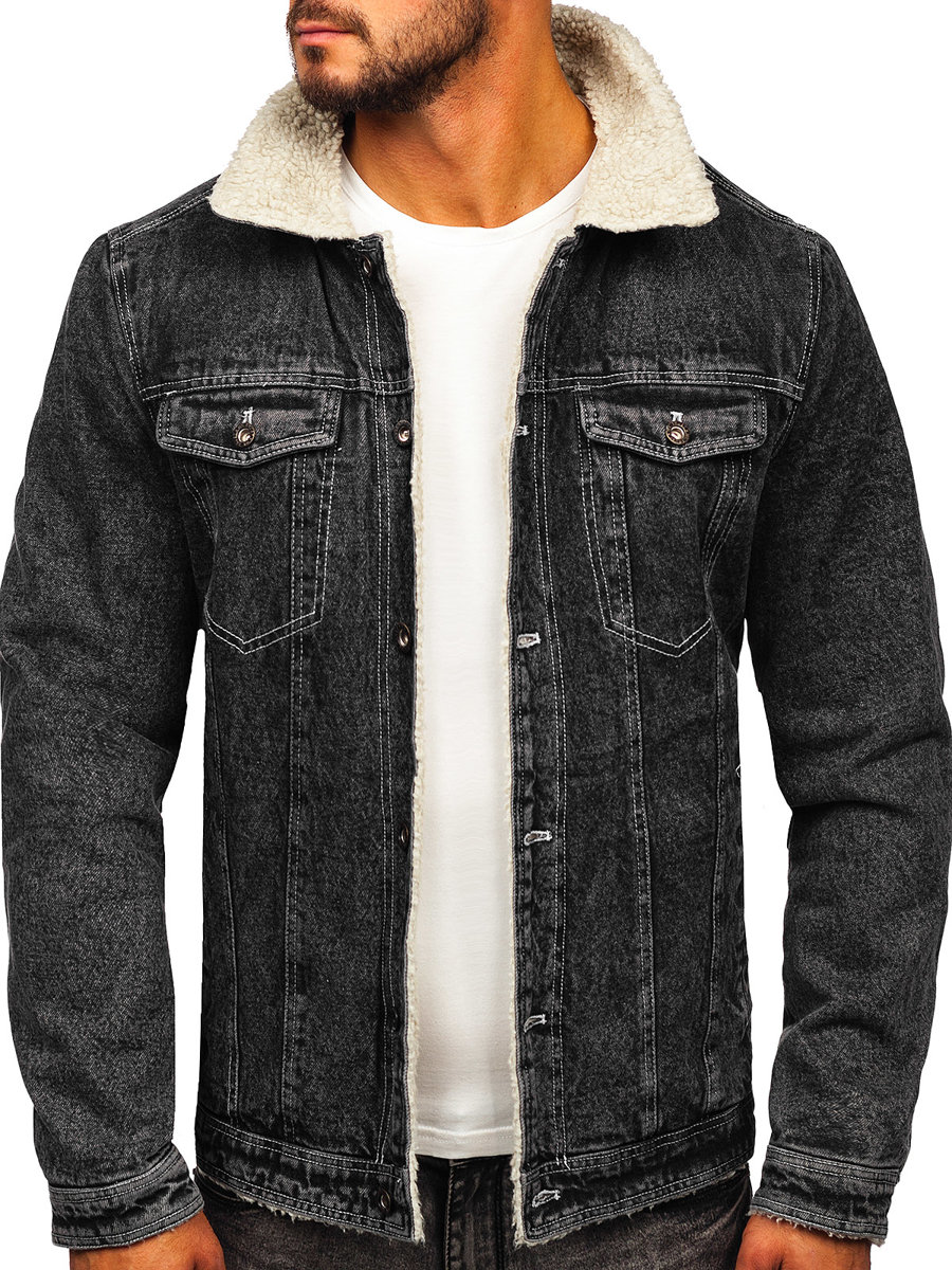 

Kurtka Jeansowa Trucker Czarna 1160 Denley_l