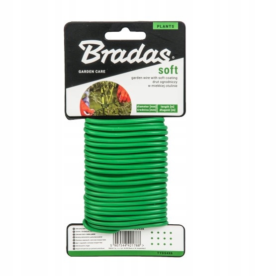 

Drut ogrodniczy powlekany Soft 3mmx8m Bradas