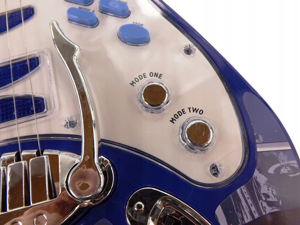 Gitara elektryczna wzmacniacz mikrofon 8010N Kolor dominujący odcienie niebieskiego