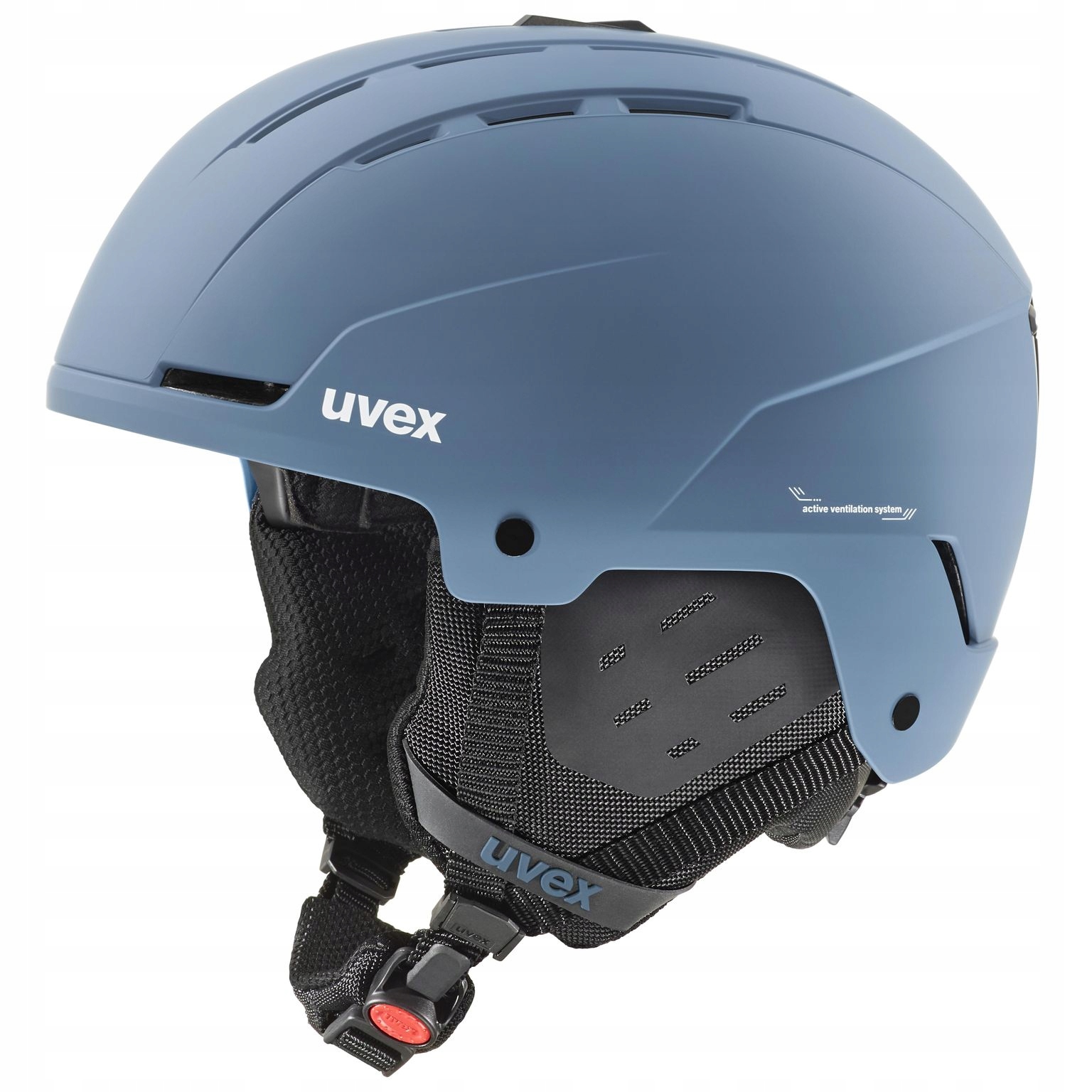 Kask narciarski Uvex (54-58 cm) niebieski mat
