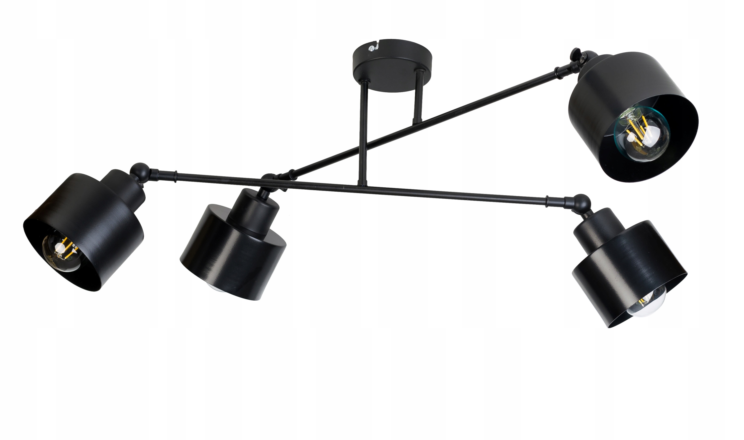 

Lampa sufitowa żyrandol regulowany Loft ruch 4 E27