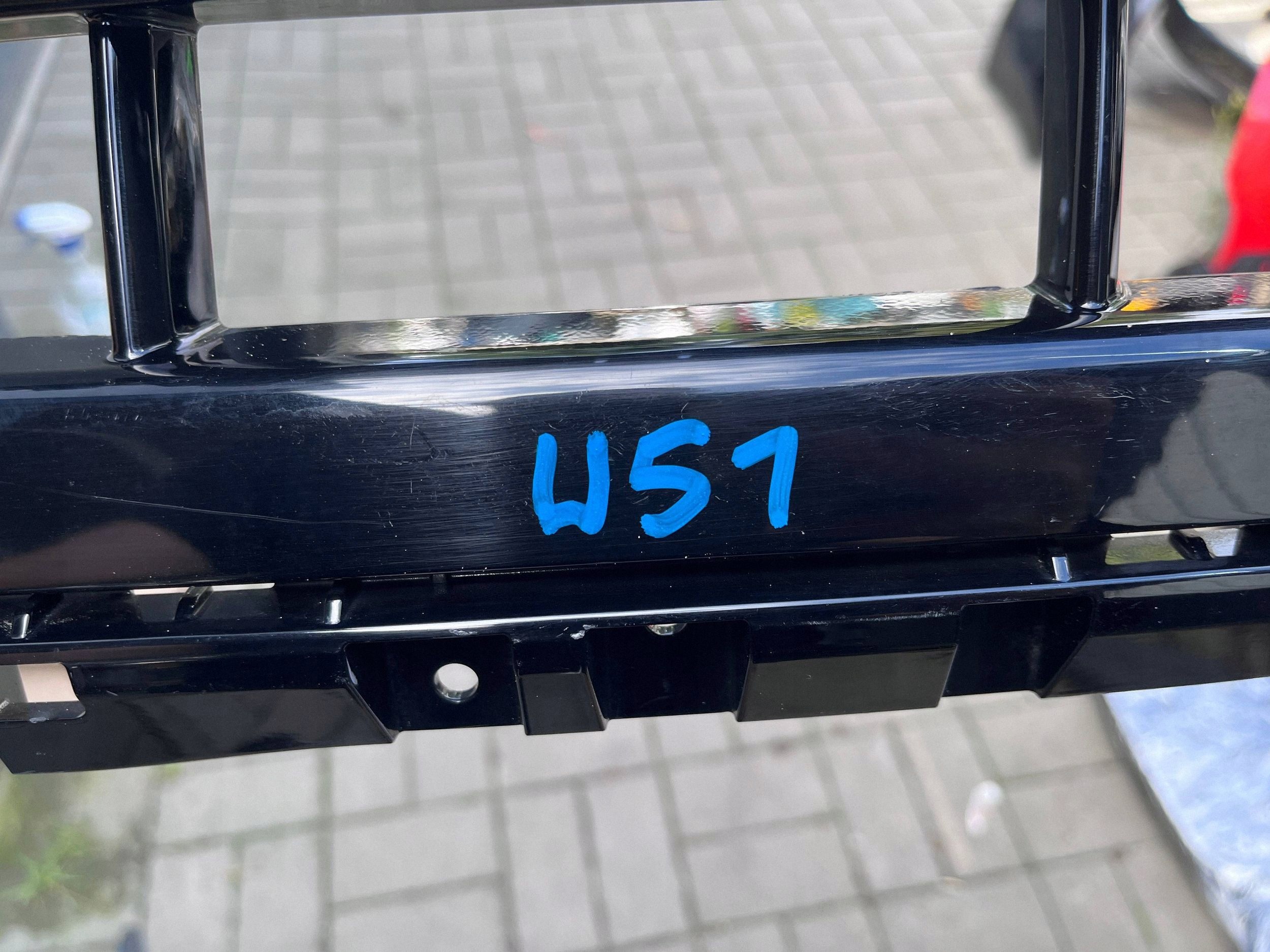 Porsche Panamera 971 grid central of a bumper front
