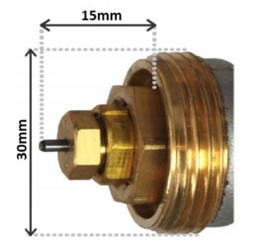 GŁOWICA TERMOSTATYCZNA M30 x 1.5 DO GRZEJNIKA Stan opakowania oryginalne