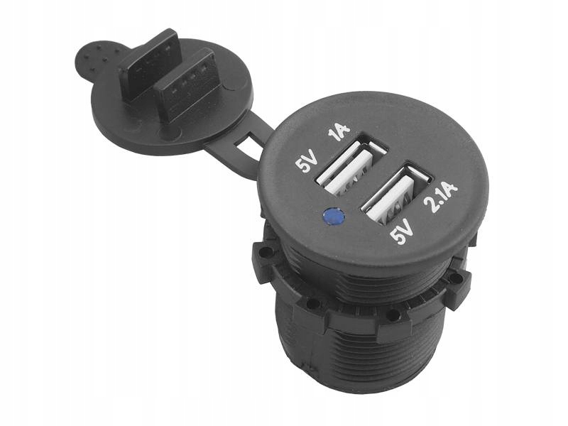 

Samochodowa ładowarka montażowa Usb x2 12V 24V