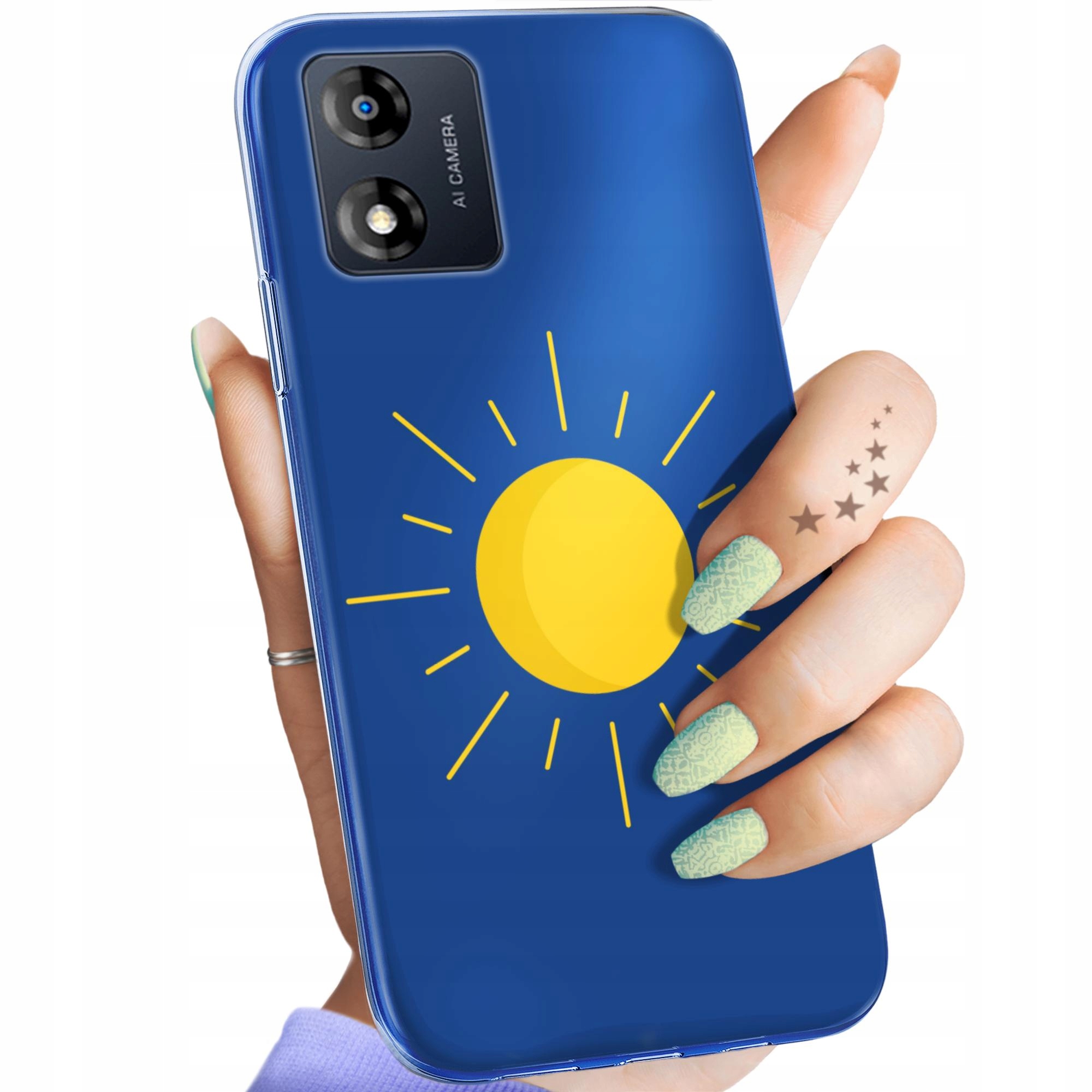 Etui Do Motorola Moto E13 Słońce Planety Sun Obudowa Pokrowiec Case