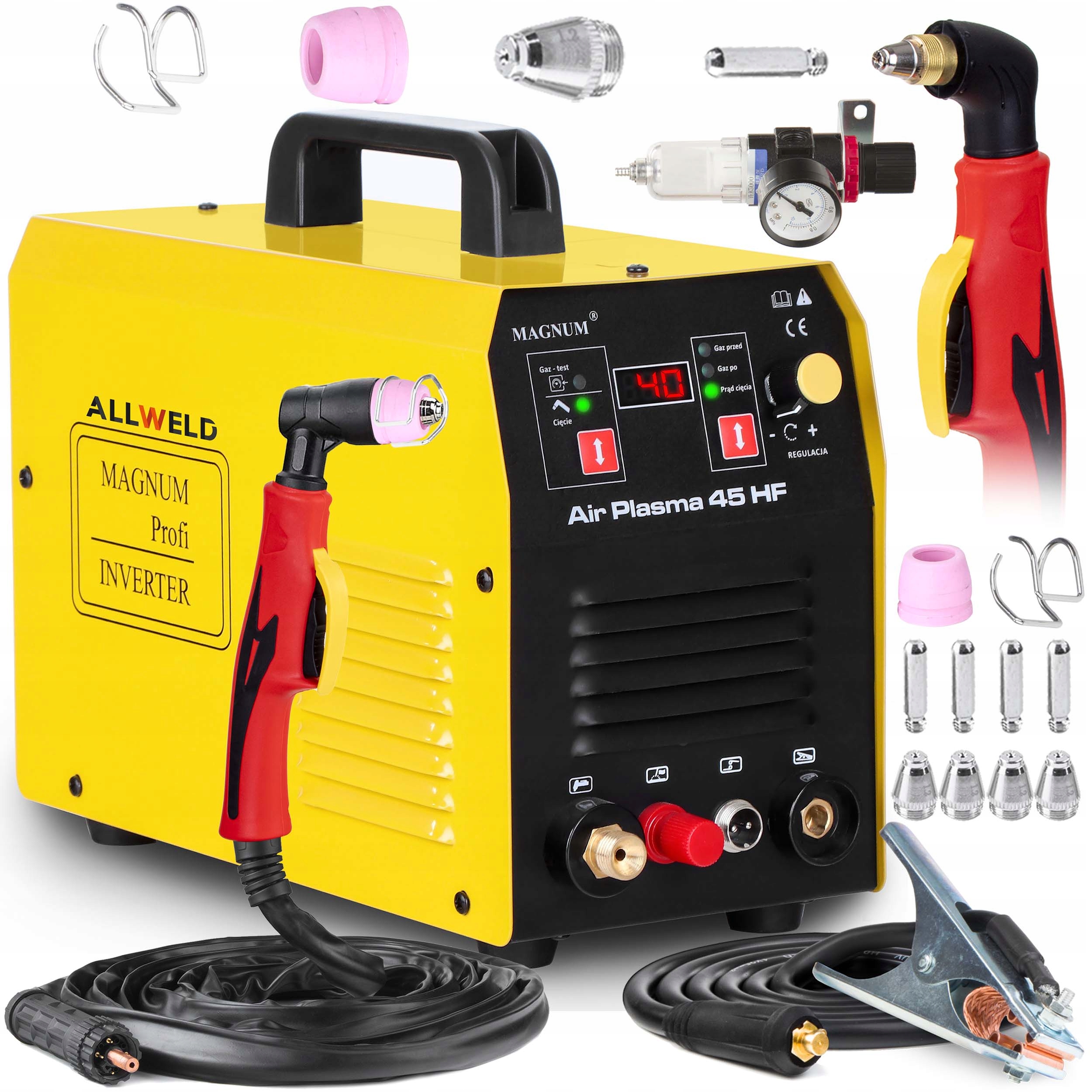 ПЛАЗМЕННЫЙ РЕЗАК MAGNUM AIR 45 HF IGBT 15 ММ