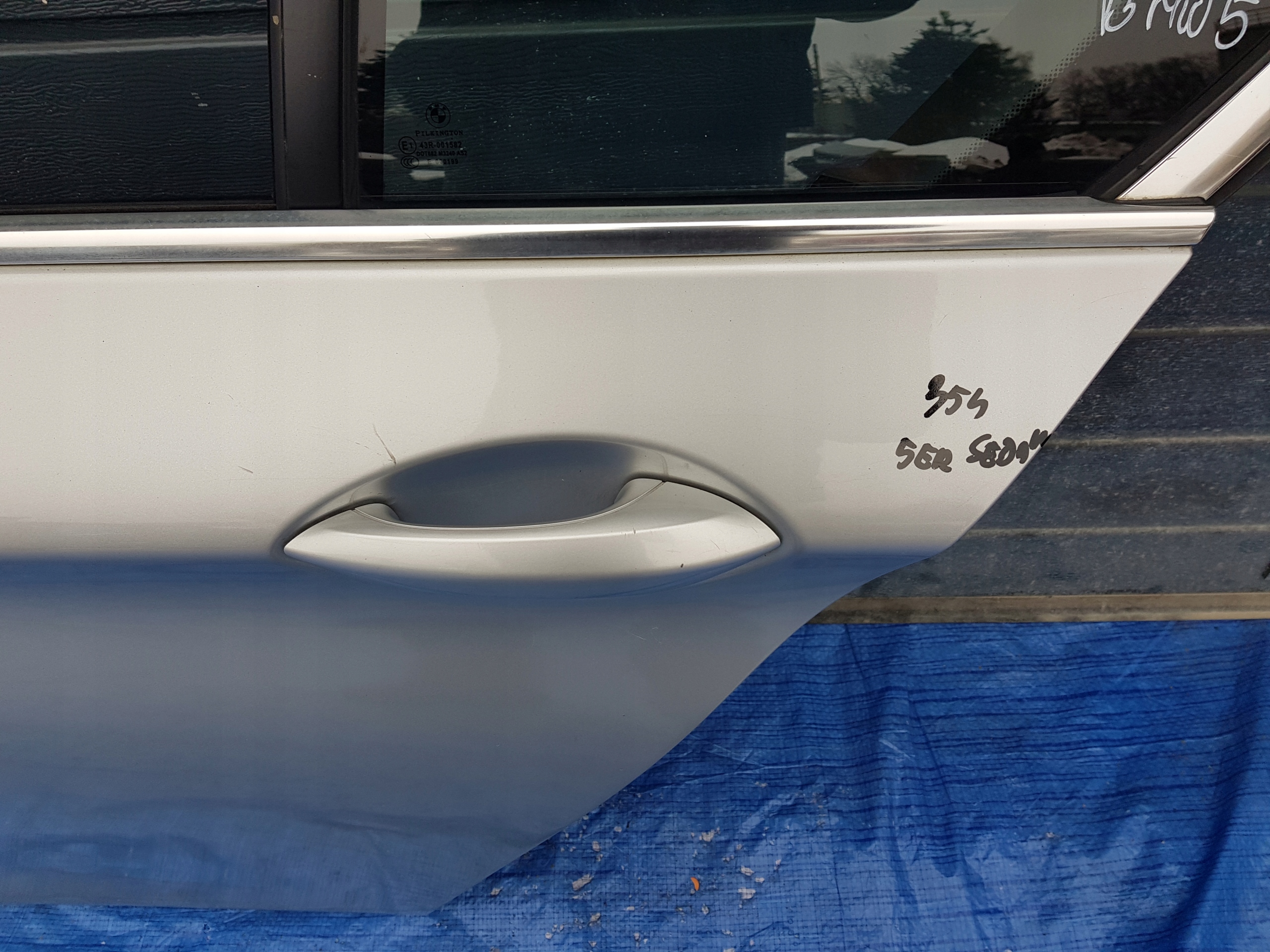 Tür links heck BMW F10 354 TITANSILBER