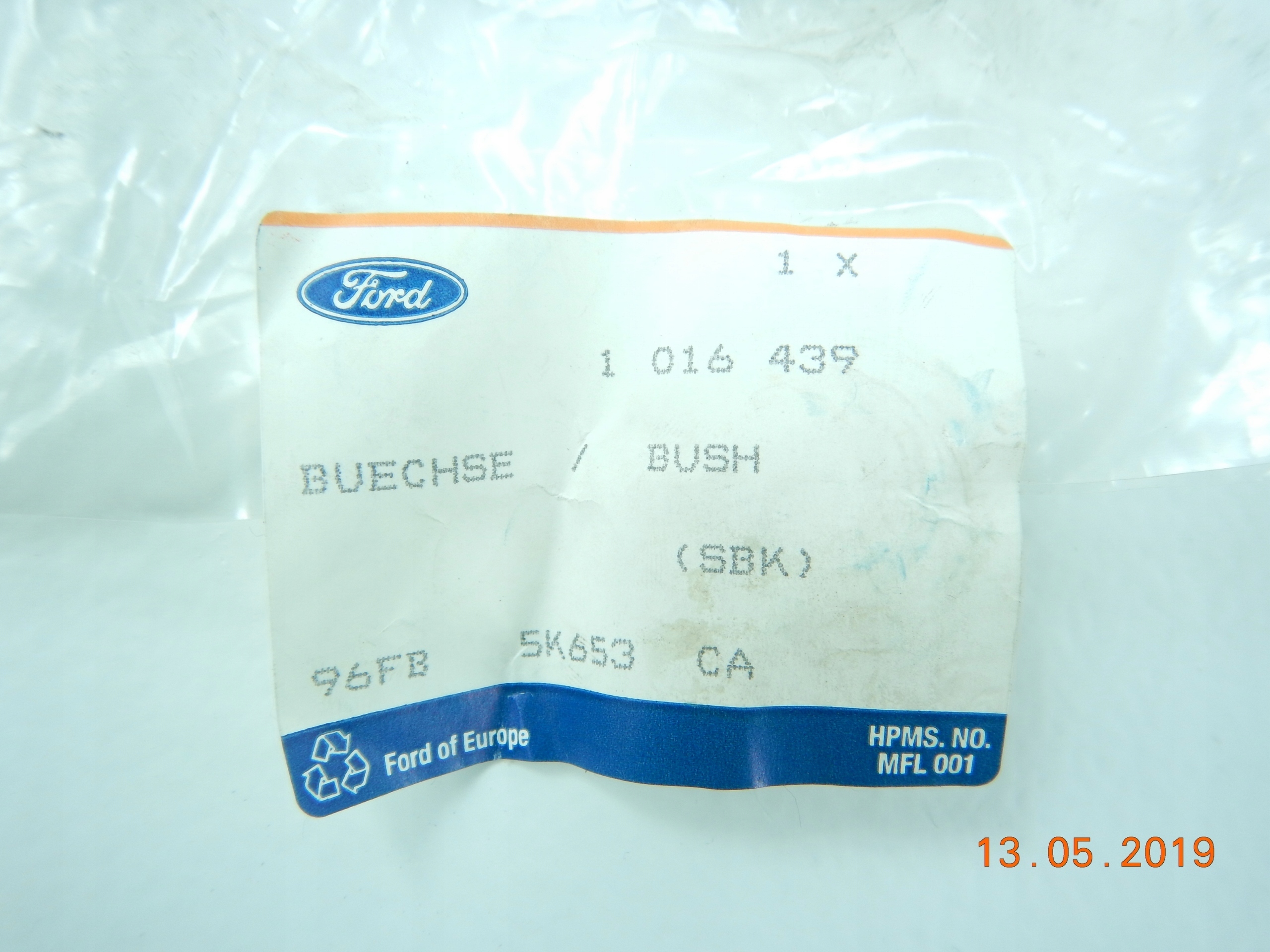 TULEJA springing rear part FORD FIESTA MK4 / 1016439 / 96FB5K653CA